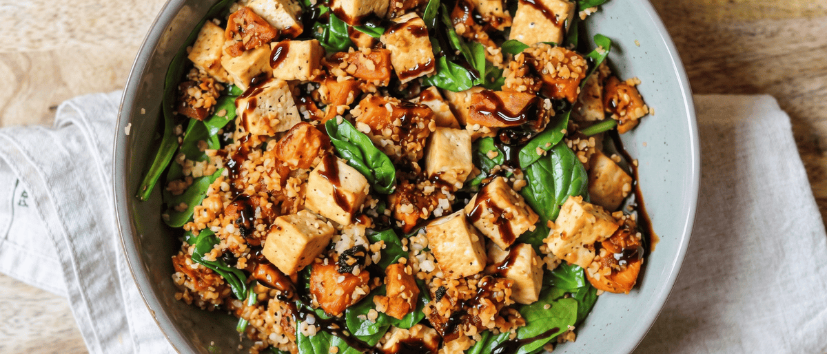 Recipe: Grilled Pumpkin, Tofu & Bulgur Salad